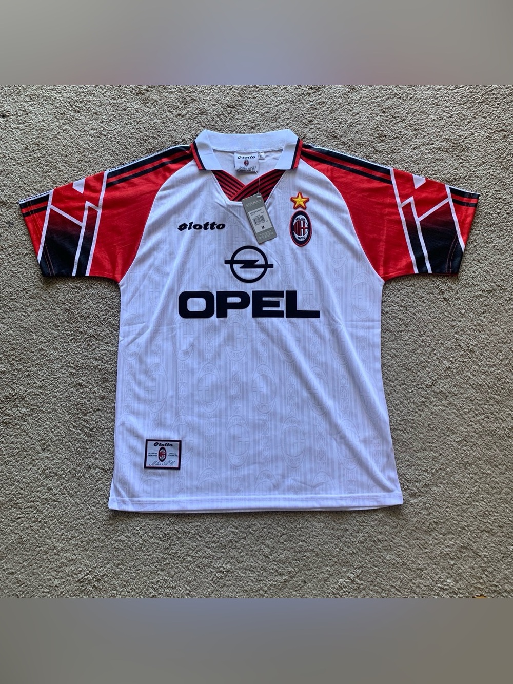 & Other Stories White Red AC Milan Football Jersey